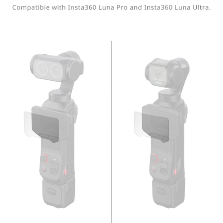 SmallRig 7116 - zestaw, 2x osłona ekranu do Insta360 Luna Pro / Luna Ultra - kompatybilność